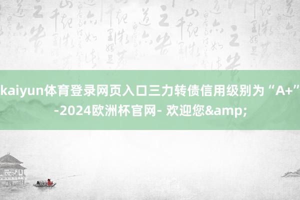 kaiyun体育登录网页入口三力转债信用级别为“A+”-2024欧洲杯官网- 欢迎您&