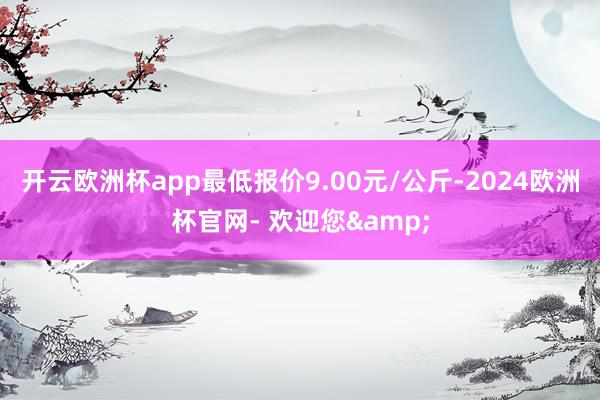 开云欧洲杯app最低报价9.00元/公斤-2024欧洲杯官网- 欢迎您&