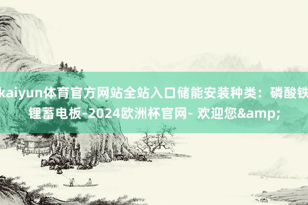 kaiyun体育官方网站全站入口储能安装种类：磷酸铁锂蓄电板-2024欧洲杯官网- 欢迎您&