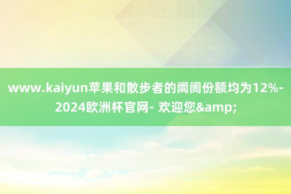 www.kaiyun苹果和散步者的阛阓份额均为12%-2024欧洲杯官网- 欢迎您&