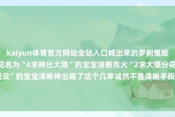 kaiyun体育官方网站全站入口喊出来的罗刹鬼姬清晰神出鬼没雷兽清晰分花名为“4求神出大隐”的宝宝清晰克火“2求大隐分花”清晰分花名为“2神出鬼没”的宝宝清晰神出临了这个几率诚然不是清晰手段但也一并晒一下吧真金不怕火葬淡薄混3项链一条      -2024欧洲杯官网- 欢迎您&