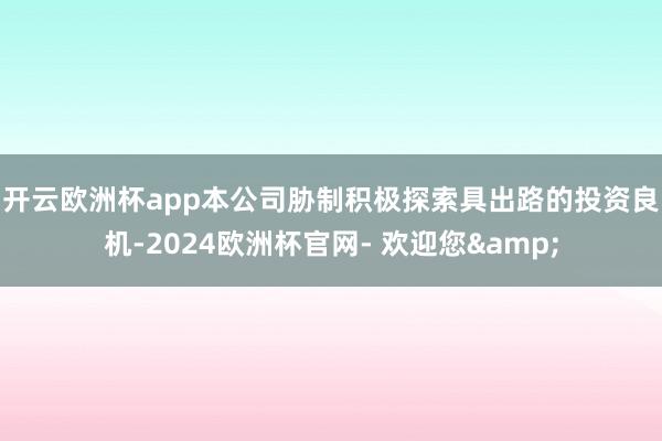 开云欧洲杯app　　本公司胁制积极探索具出路的投资良机-2024欧洲杯官网- 欢迎您&